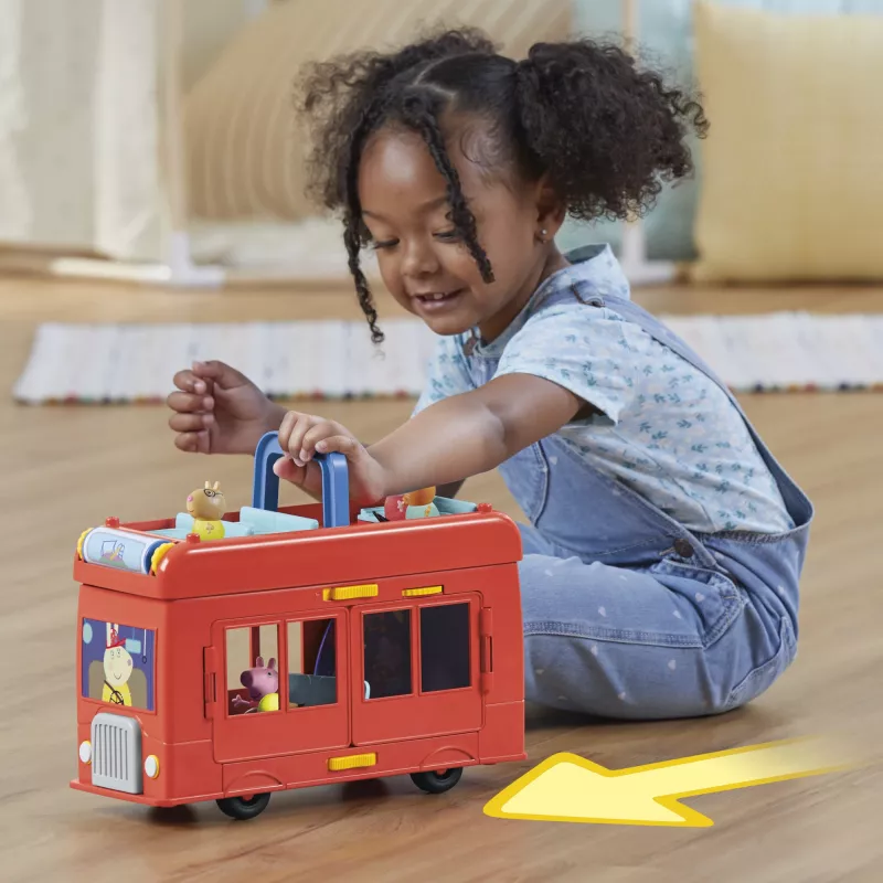 Peppa Pig 2-in-1 Party Bus, Action/Adventure, 3 gadi, Daudzkrāsains, Plastmasa