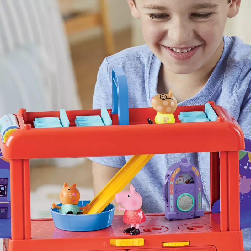 Peppa Pig 2-in-1 Party Bus, Action/Adventure, 3 gadi, Daudzkrāsains, Plastmasa
