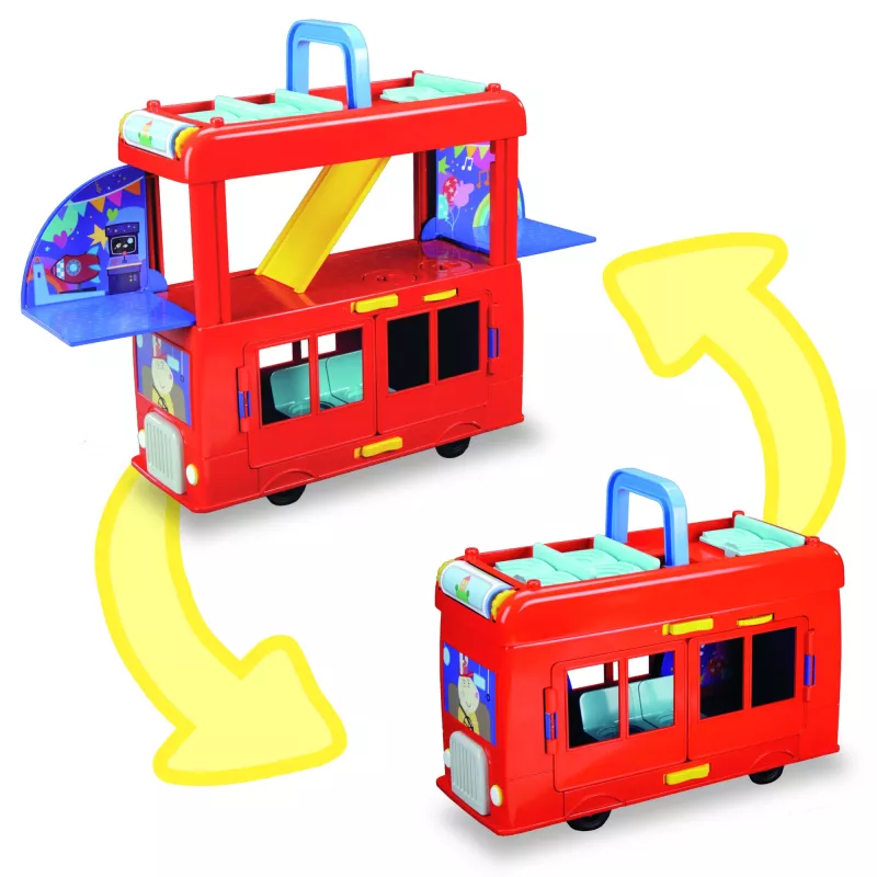 Peppa Pig 2-in-1 Party Bus, Action/Adventure, 3 gadi, Daudzkrāsains, Plastmasa