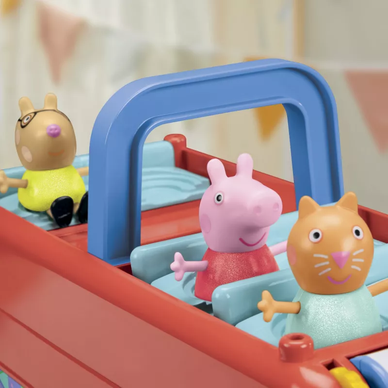 Peppa Pig 2-in-1 Party Bus, Action/Adventure, 3 gadi, Daudzkrāsains, Plastmasa