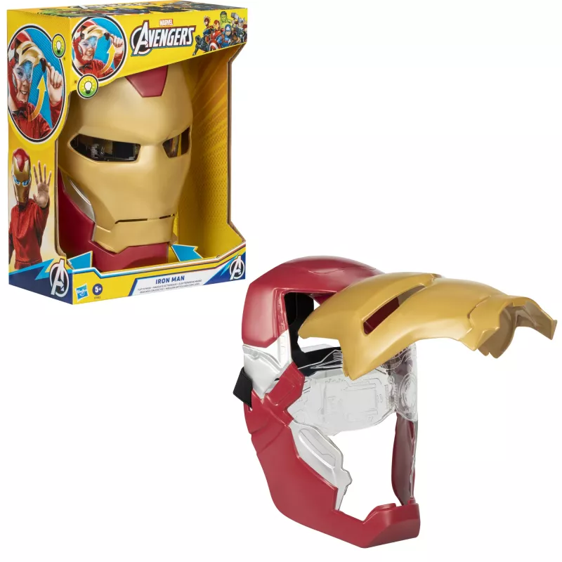 Marvel Avengers Iron Man Flip FX maska, Bērns, Sejas maska, 5 gadi, Filma, 1 gab.