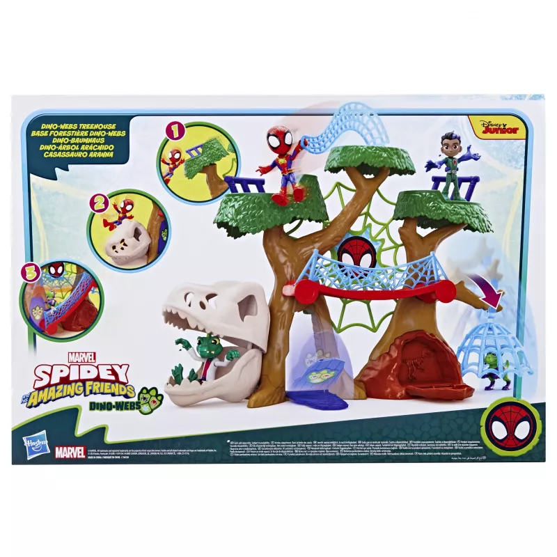 Rotaļu komplekts Action/Adventure Hasbro Marvel Spidey and His Amazing Friends Dino Webs Treehouse