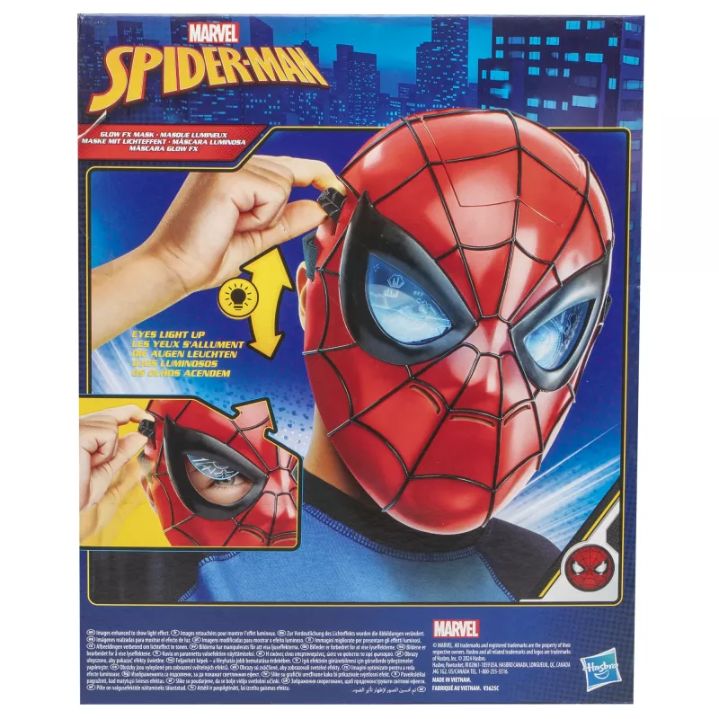 Marvel Spider-Man Glow FX maska, pieaugušajiem un bērniem, sejas maska, 5 gadi, filma, 1 gab.