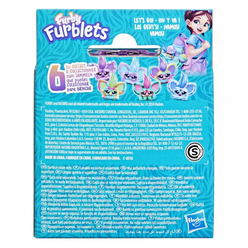 Furby Furblet Hip-Bop, multfilmu varonis, 6 gadi, interaktīvs, skaņas, A76