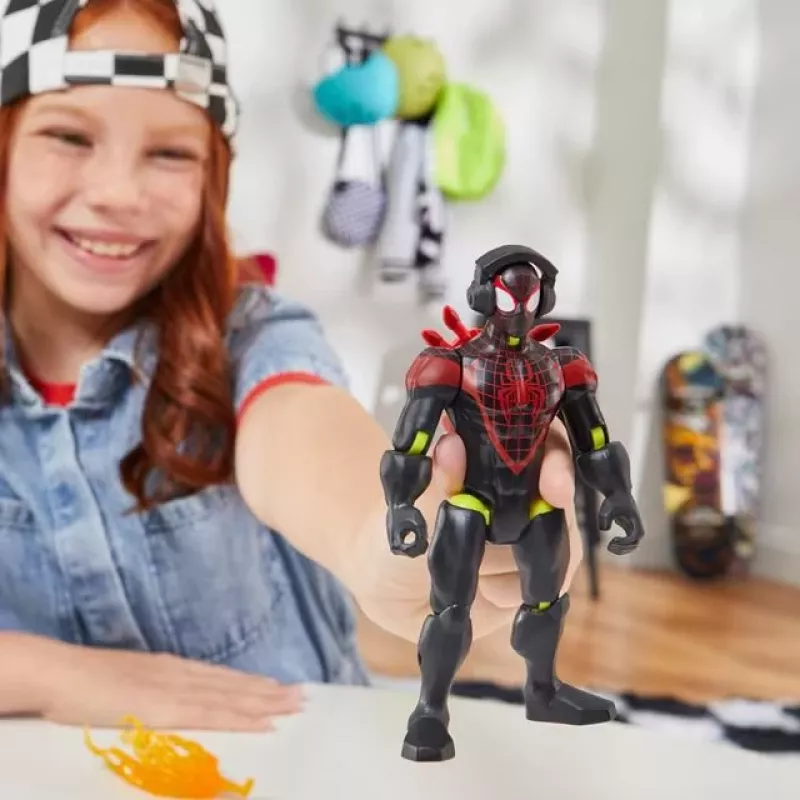 Marvel MixMashers Miles Morales Spider-Man Mix-And-Match, 4 gadi, Daudzkrāsains
