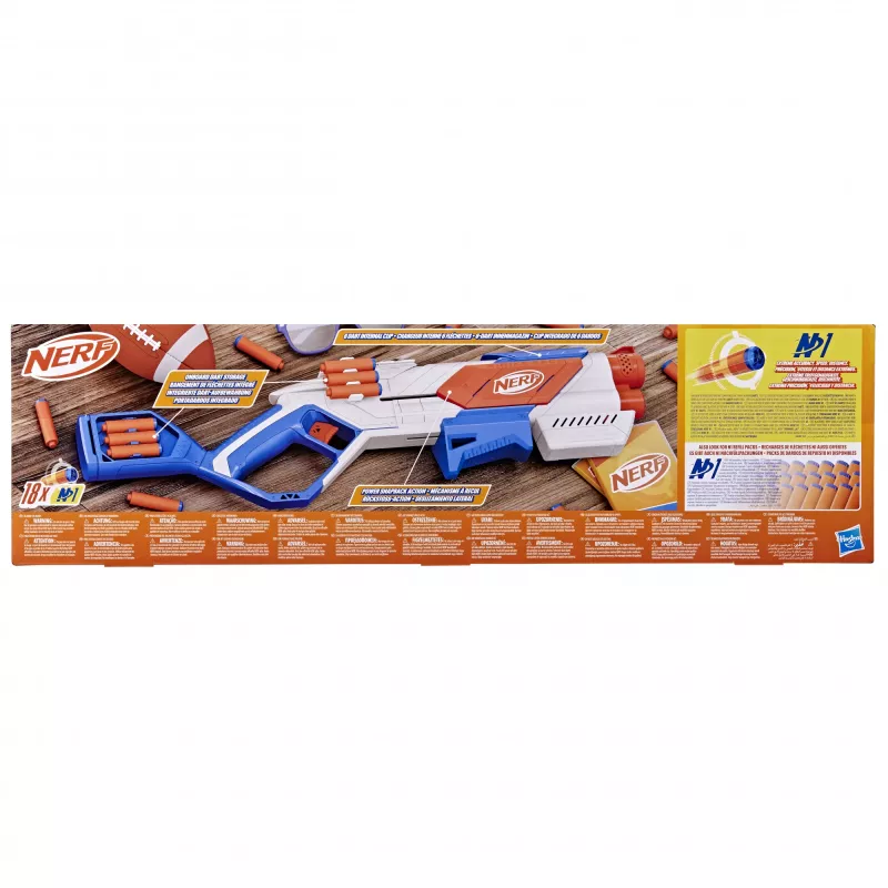 Rotaļu blasters Nerf N Series Strikeback zils oranžs balts 8+