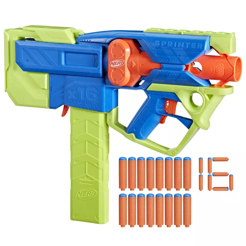 Rotaļu šāvējs Nerf N Series Sprinter F8625 zils zaļš oranžs