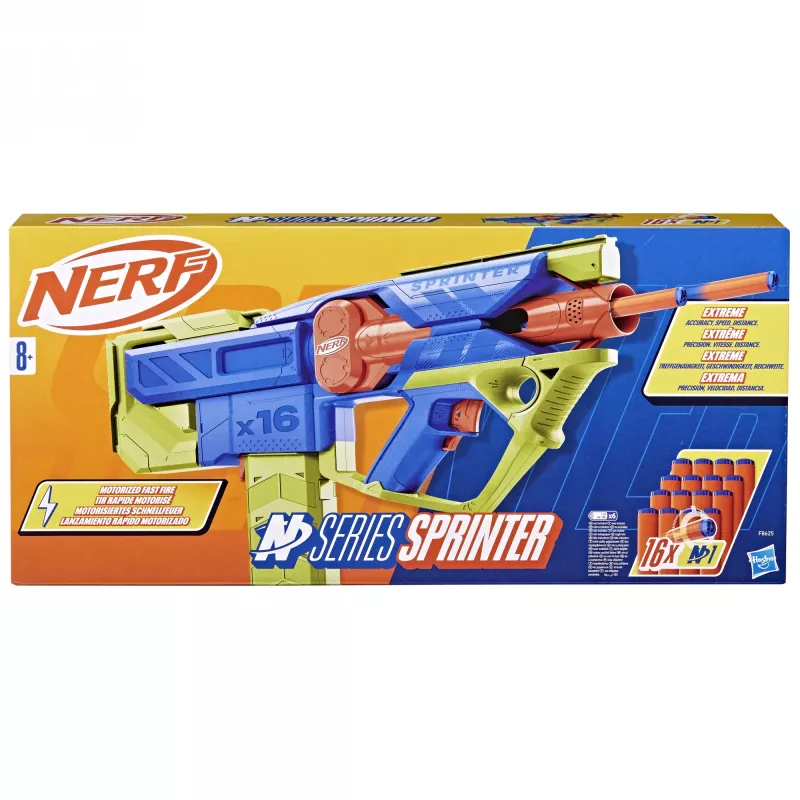 Rotaļu šāvējs Nerf N Series Sprinter F8625 zils zaļš oranžs