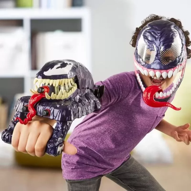 Rotaļlietu cimdu šāvējs Hasbro Marvel Spider-Man Venom Strike Blaster Violet