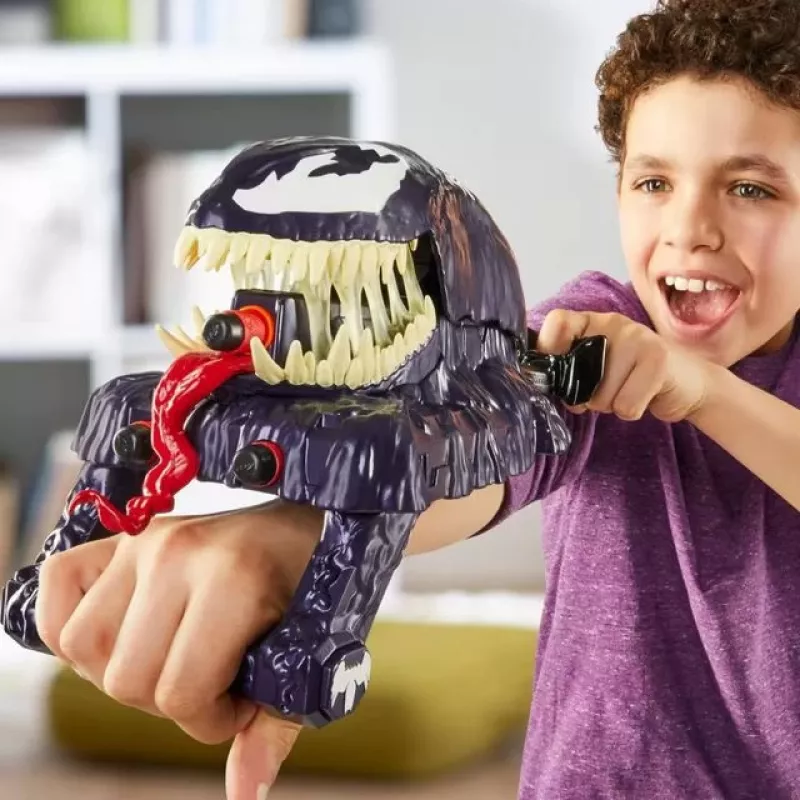 Rotaļlietu cimdu šāvējs Hasbro Marvel Spider-Man Venom Strike Blaster Violet