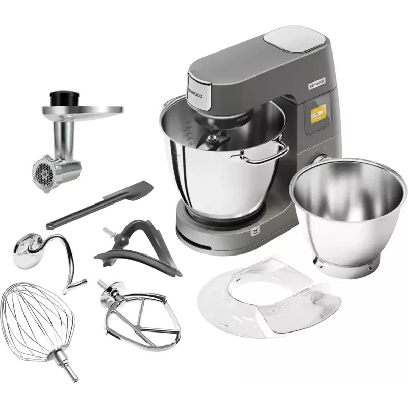 Virtuves kombains Kenwood KWL90.164SI — 1400 W, 7 L nerūsējošā tērauda bļoda, sudrabains, iebūvēti svari