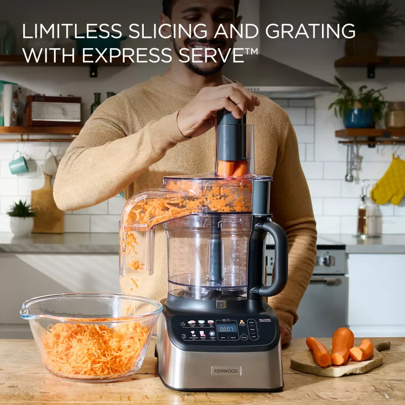 Kenwood FDM73.850SS virtuves kombains 1000 W 3 L pelēks iebūvēti svari
