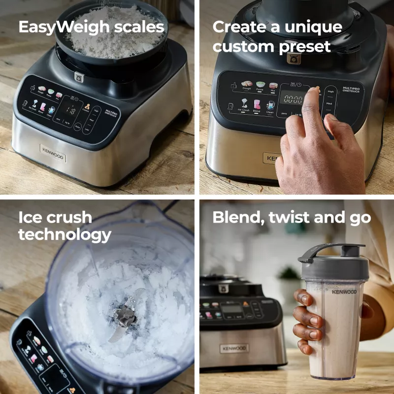 Kenwood FDM73.850SS virtuves kombains 1000 W 3 L pelēks iebūvēti svari