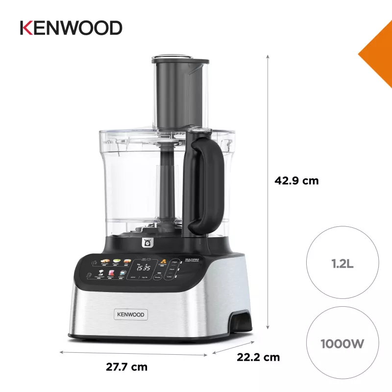 Kenwood FDM73.850SS virtuves kombains 1000 W 3 L pelēks iebūvēti svari