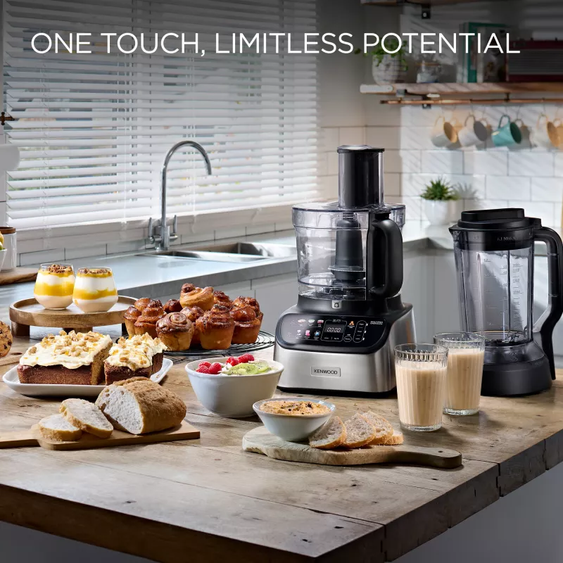 Kenwood FDM73.850SS virtuves kombains 1000 W 3 L pelēks iebūvēti svari