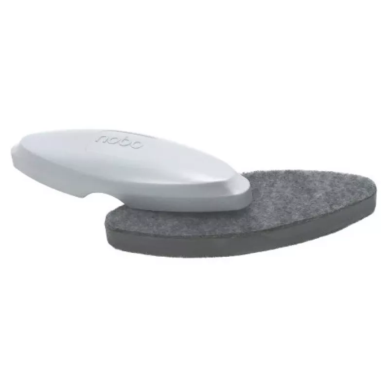 Nobo stikla tāfeles dzēšgumija, tāfeles tīrīšanas sausās drāniņas, sudraba, 42 mm, 200 mm, 58 mm, 90 g