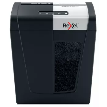 Rexel Secure MC6 Whisper-Shred mikrogriešanas papīra smalcinātājs P5, mikrogriešanas smalcināšana, 2 x 15 mm, 18 l, 175 loksnes, 55 dB, pogas