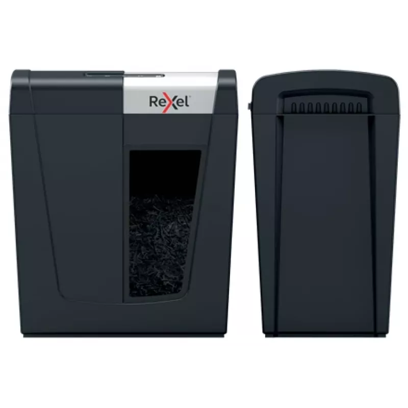 Rexel Secure MC6 Whisper-Shred mikrogriešanas papīra smalcinātājs P5, mikrogriešanas smalcināšana, 2 x 15 mm, 18 l, 175 loksnes, 55 dB, pogas