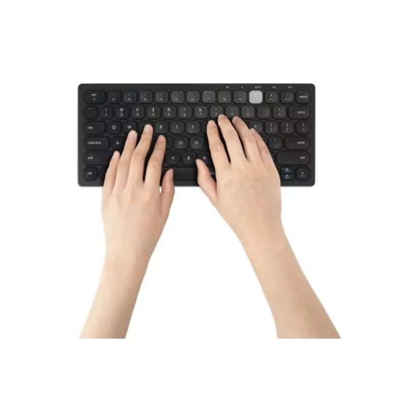 Kensington Dual Wireless Compact tastatūra - PN, Mini, bezvadu, Bluetooth, QWERTY, melna