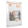 Nobo Premium Plus A4 caurspīdīgs akrila pie sienas stiprināms pārvietojams plakātu rāmis