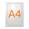 Nobo Premium Plus A4 caurspīdīgs akrila pie sienas stiprināms pārvietojams plakātu rāmis