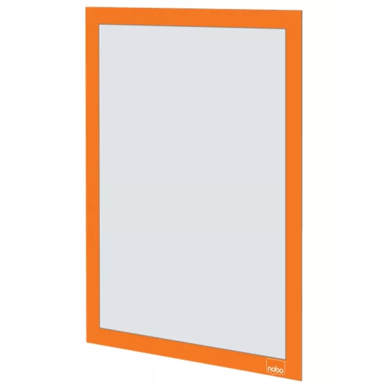 Nobo pašlīmējošs magnētisks plakātu rāmis A4, oranžs, A4, oranžs, portrets/ainava, 235 mm, 5 mm, 325 mm