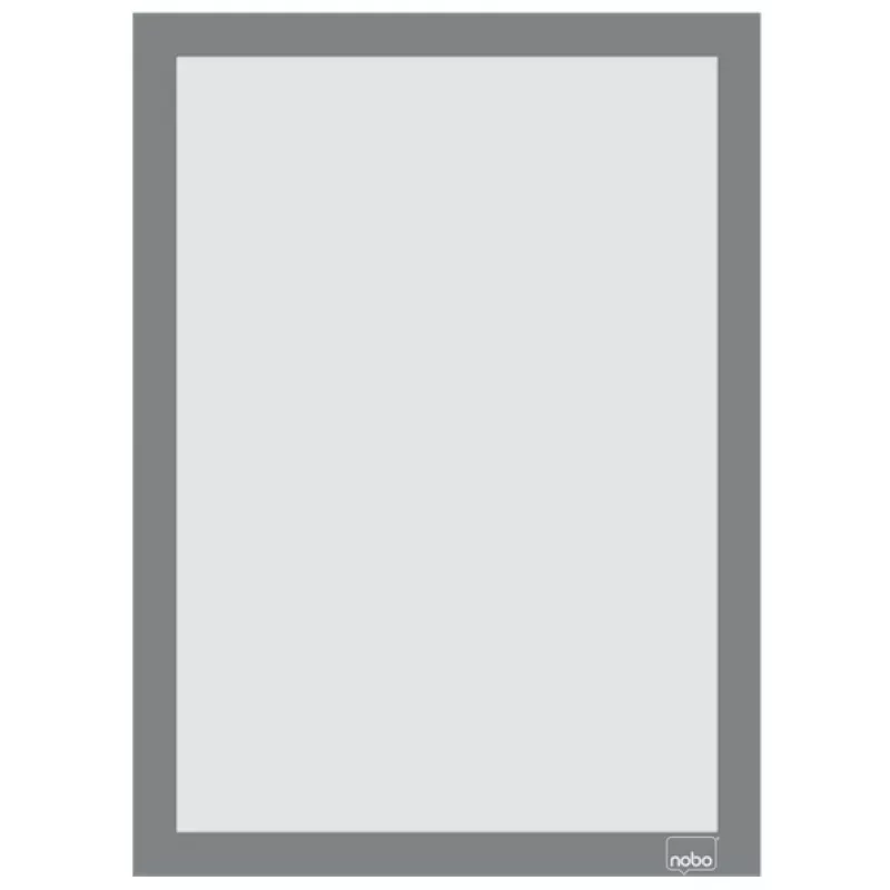 Nobo pašlīmējošs magnētiskais plakātu rāmis A4, sudraba, A4, sudraba, portrets/ainava, 235 mm, 5 mm, 325 mm