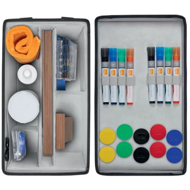 Nobo Whiteboard Accessories Kit Bag, Piederumu komplekts, Daudzkrāsains, 200 mm, 355 mm, 230 mm, Soma