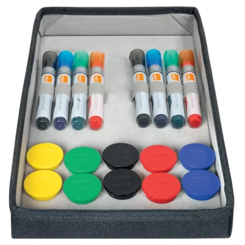 Nobo Whiteboard Accessories Kit Bag, Piederumu komplekts, Daudzkrāsains, 200 mm, 355 mm, 230 mm, Soma