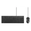 Kensington K75452BE, vadu, USB, membrānas, AZERTY, melns, pele iekļauta