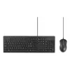 Kensington K75452CH, vadu, USB, membrānas, QWERTZ, melns, pele iekļauta