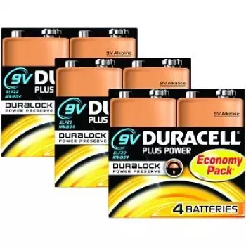 Duracell Plus Power 9V vienreizlietojamā baterija, sārma