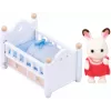 Sylvanian Families šokolādes truša mazuļa komplekts (bērnu gultiņa), 3 gadi, daudzkrāsains, polistirols, plastmasa