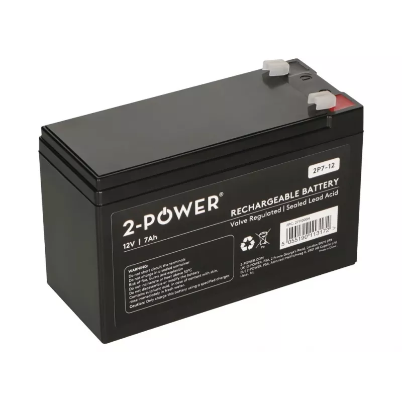 2-Power 2P7-12 UPS akumulators Hermētisks svina-skābes (VRLA) 12 V 7 Ah