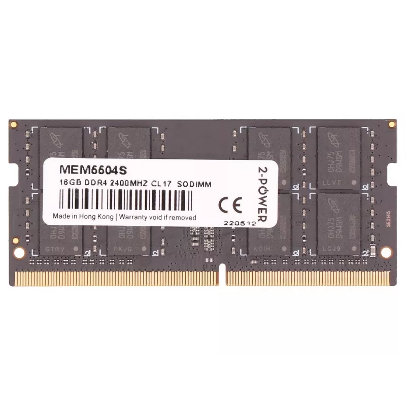 2-Power MEM5504S atmiņas modulis 16 GB 1 x 8 GB DDR4 260-pin SO-DIMM