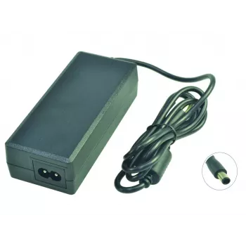 2-Power maiņstrāvas adapteris 19,5 V 4,62 A 90 W ar strāvas kabeli, 19,5 V, Dell Latitude D600, melns, 57 mm, 131 mm, 32 mm