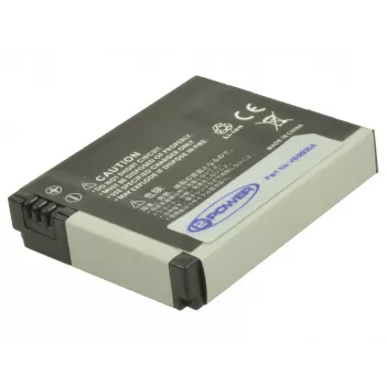 2-Power Camera Battery 3.7V 1000mAh, 1100 mAh, 3.7 V, Lithium-Ion (Li-Ion)