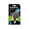 Duracell 2.4A tālruņa/planšetdatora sienas lādētājs, iekštelpām, maiņstrāva, 5 V, 2.4 A, melns