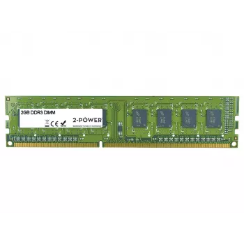 2-Power 2 GB DDR3 1333 MHz DR DIMM atmiņa, 2 GB, 1 x 2 GB, DDR3, 1333 MHz, 240 kontaktu DIMM