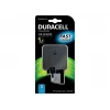 Duracell 2x2.4A USB tālruņa/planšetdatora lādētājs, iekštelpu, maiņstrāva, 5 V, melns