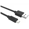 Duracell Sync/Charge kabelis 2 Metre Melns, 2 m, USB A, Lightning, 2.0, Melns