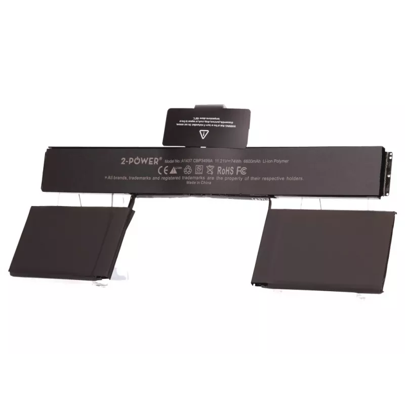 2-Power 11.21V 6600mAh Li-Polimēru klēpjdatora akumulators, akumulators, Apple MacBook Pro 13 collu A1425 (Late 2012 EMC2557, Early 2013 EMC2672)