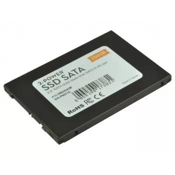 2-Power 256GB SSD 2.5 SATA 6Gbps 7mm, 256 GB, 2.5 collas, 6 Gbit/s