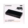 2-Power USB 3.0 Dual Display dokstacija, Dokošana, 3,5 mm, USB A tipa, USB B tipa, 10,100,1000 Mbit/s, Melna, 5 Gbit/s