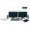 2-Power USB 3.0 Dual Display dokstacija, Dokošana, 3,5 mm, USB A tipa, USB B tipa, 10,100,1000 Mbit/s, Melna, 5 Gbit/s