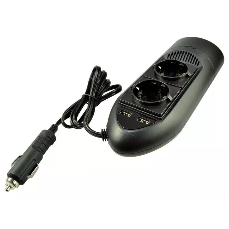 Duracell 175 W dubultā EU kontaktligzdas pārveidotājs, universāls, iekštelpām, 12 V, 175 W, 12 V, DC1-uz-DC2