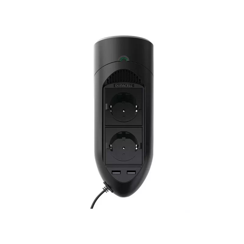 Duracell 175 W dubultā EU kontaktligzdas pārveidotājs, universāls, iekštelpām, 12 V, 175 W, 12 V, DC1-uz-DC2