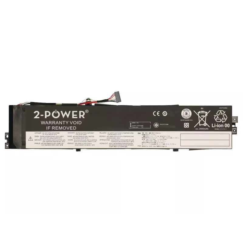 2-Power 14.8V 3100mAh Li-Polimēra klēpjdatora akumulators, akumulators