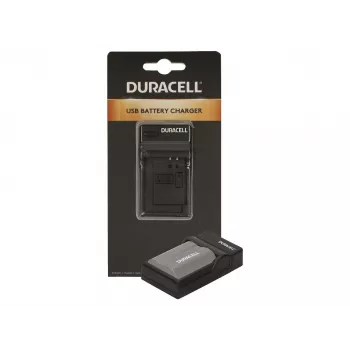 Duracell digitālās fotokameras akumulatora lādētājs, USB, iekštelpu akumulatora lādētājs, Nikon EN-EL3e, FujiFilm NP-150, melns, 5 V, 5 V