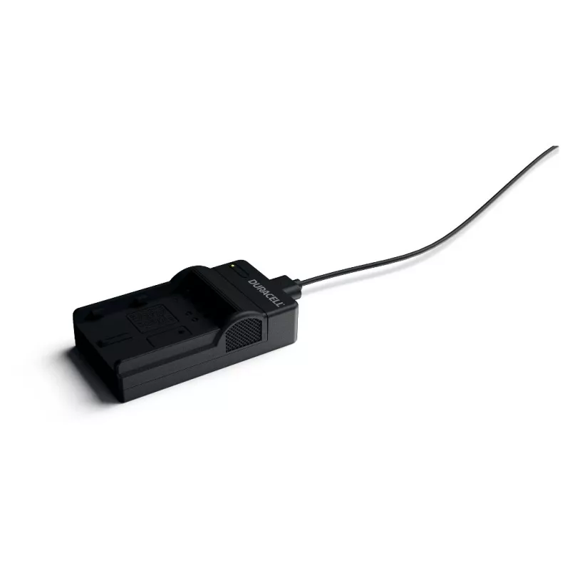 Duracell digitālās fotokameras akumulatora lādētājs, USB, iekštelpu akumulatora lādētājs, Nikon EN-EL3e, FujiFilm NP-150, melns, 5 V, 5 V